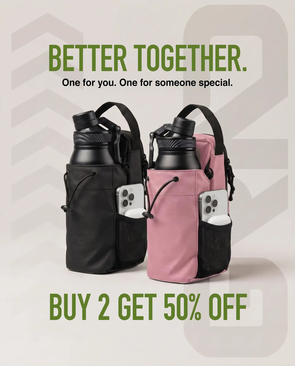 GRNDLESS – TWO Magnetic Gym Bags (50% OFF)