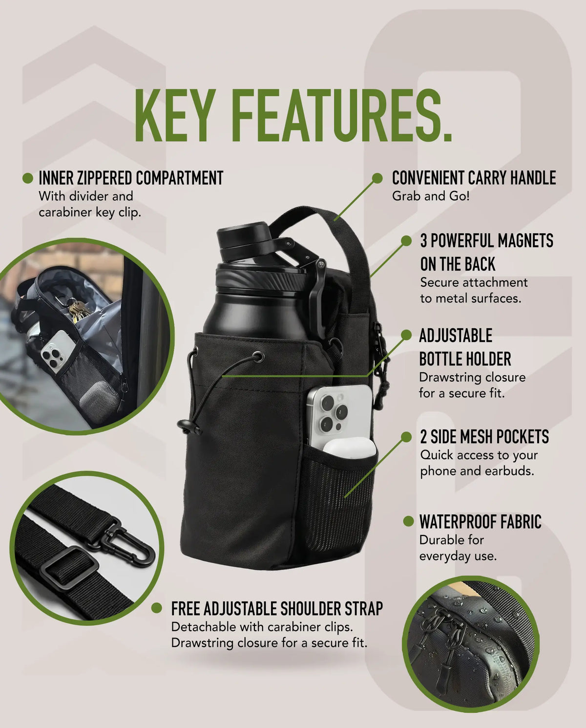 GRNDLESS – TWO Magnetic Gym Bags (50% OFF)