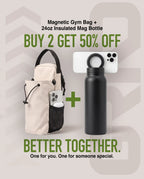 GRNDLESS Magnetic Gym Bag + 24 oz Insulated Mag Bottle (50% OFF)