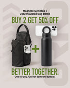 GRNDLESS Magnetic Gym Bag + 24 oz Insulated Mag Bottle (50% OFF)