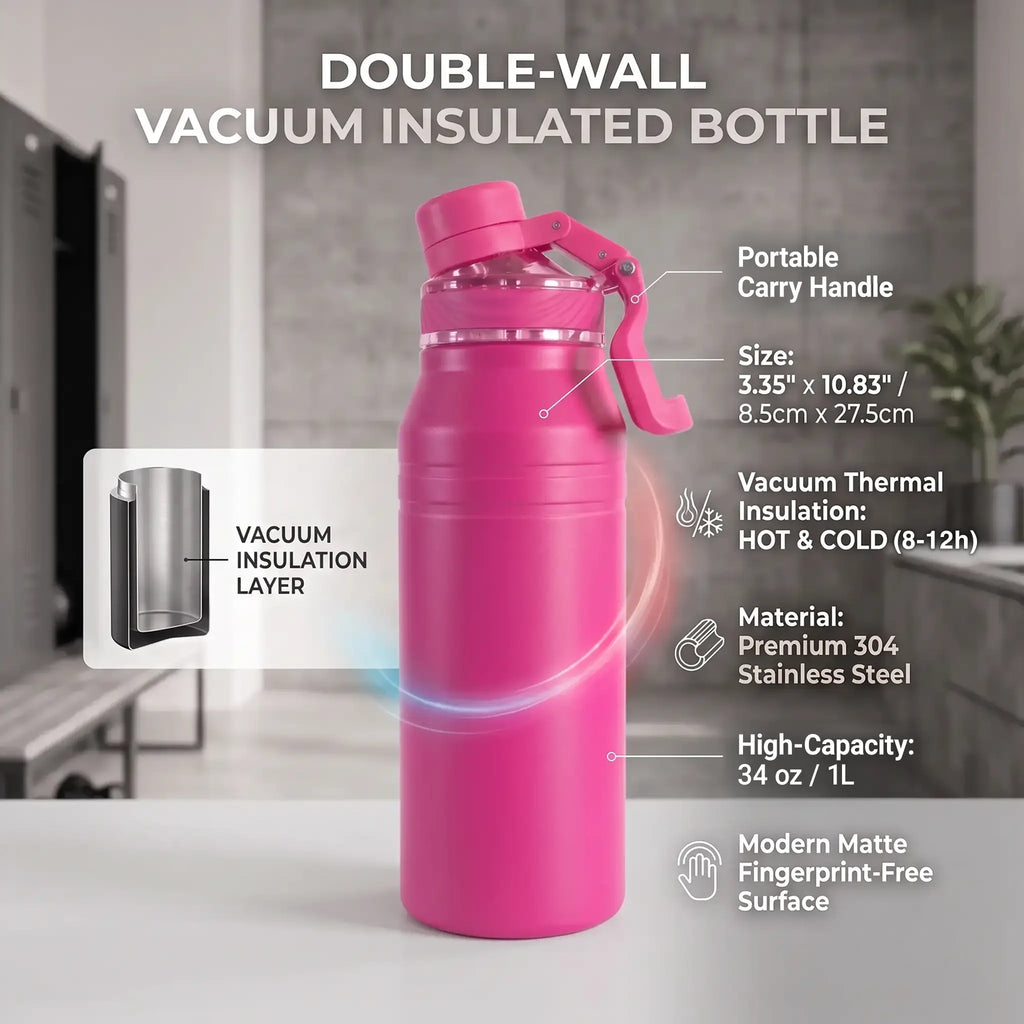 GRNDLESS 34 oz Insulated Bottle